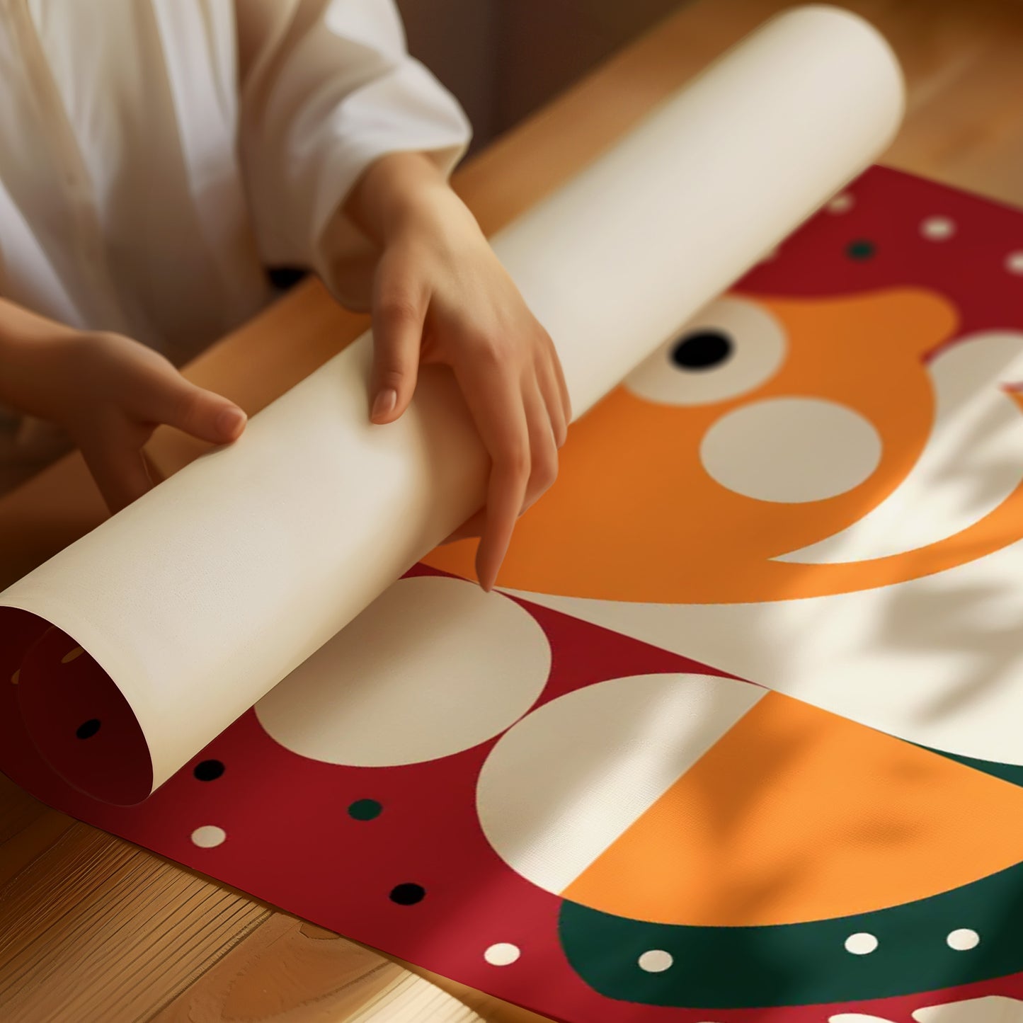 Modernist Santa Portrait