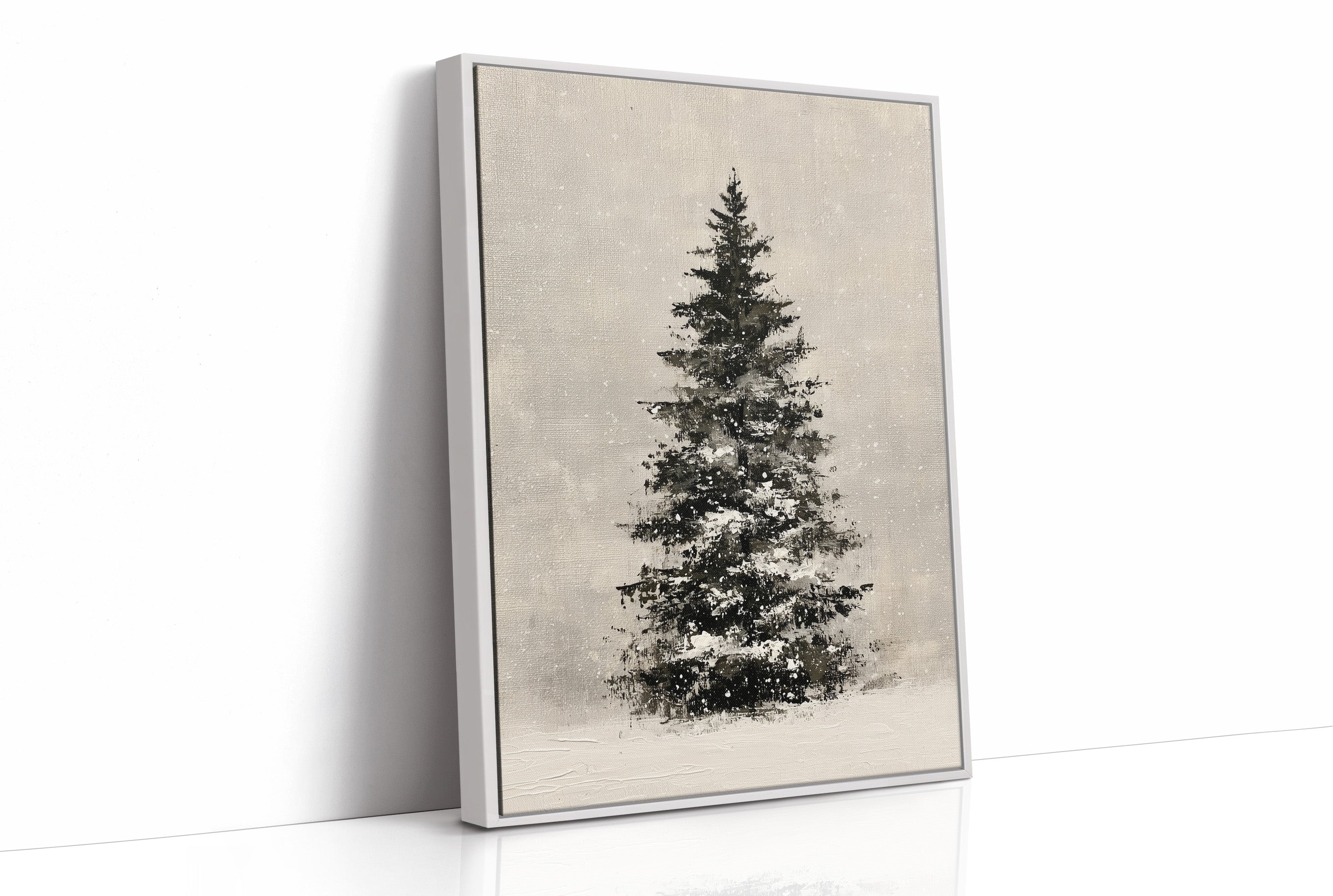 Snow-Laden Fir, Oil Study