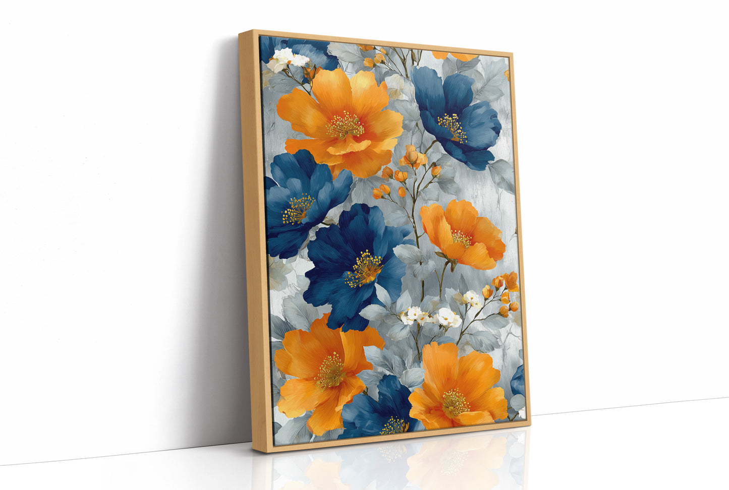 Navy Meets Orange at Full Bloom