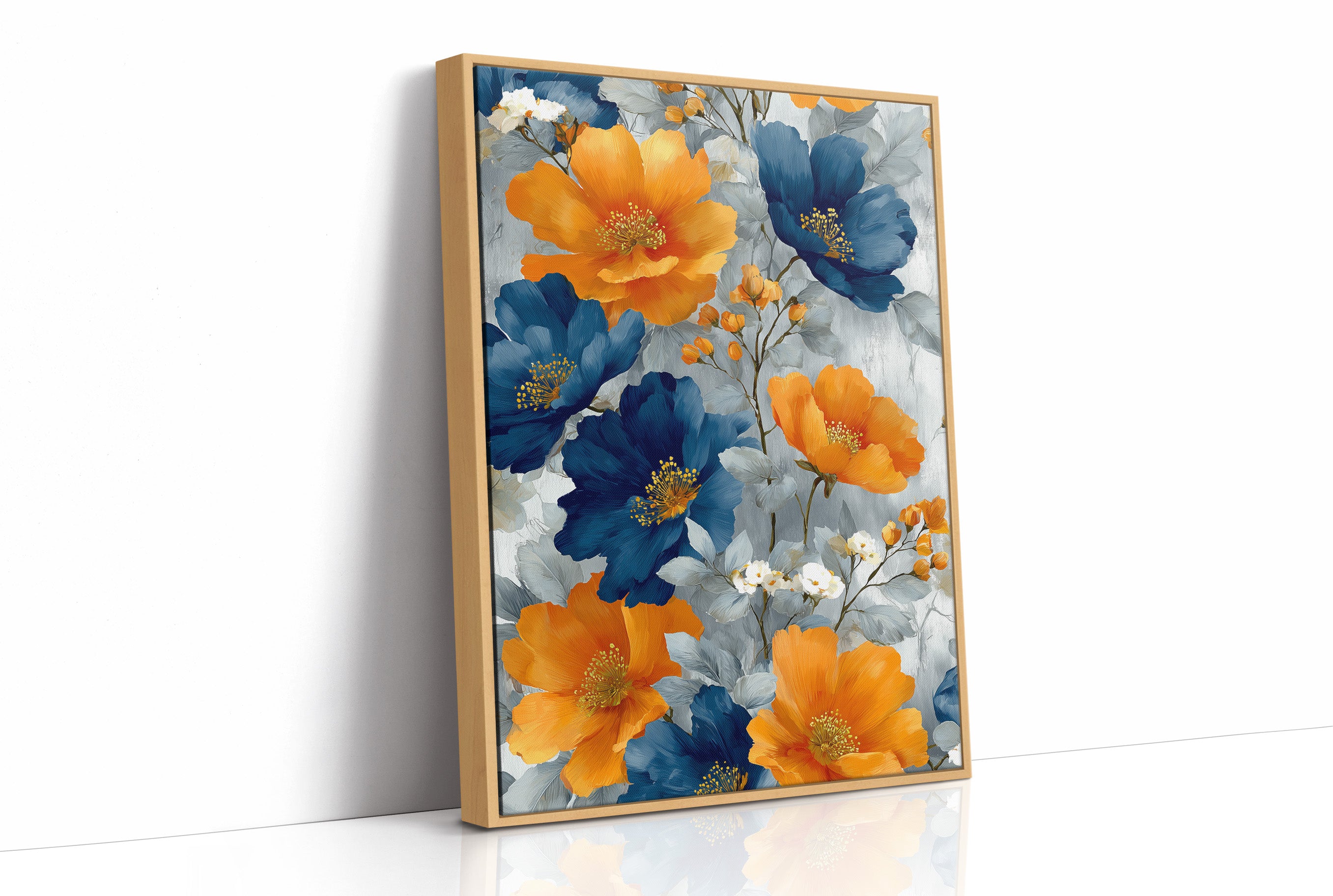 Navy Meets Orange at Full Bloom