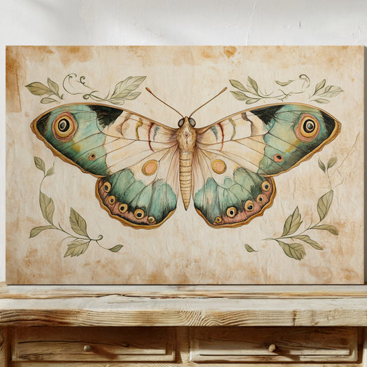 Aged Pages Hold Butterfly Tales