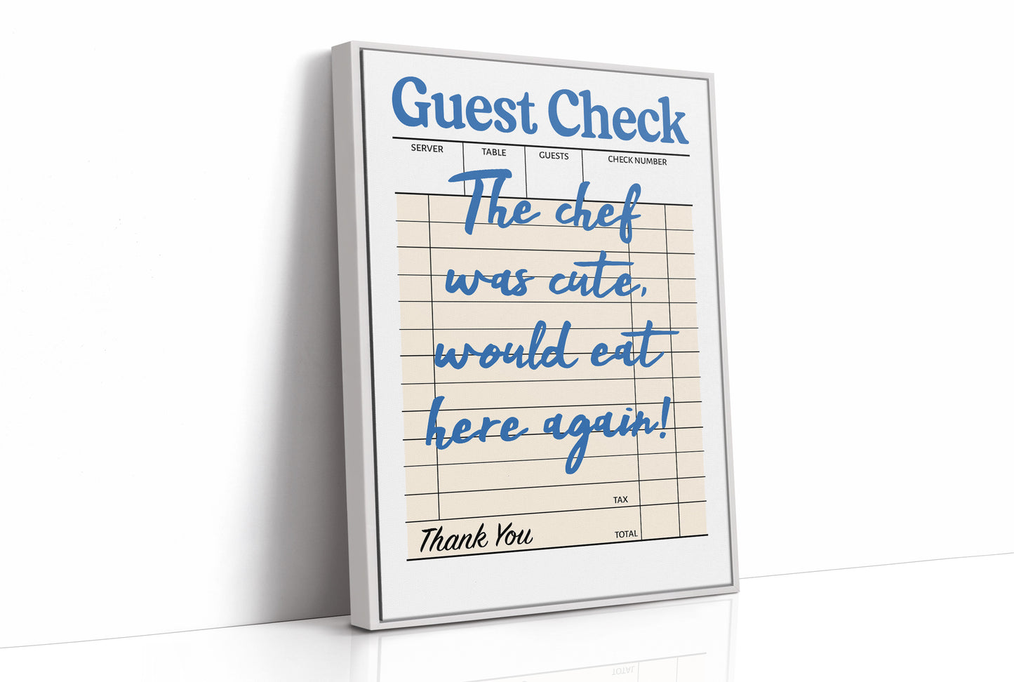 The Chef Was Cute, Blue Diner Edition
