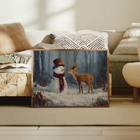 Winter Friends Share Forest Secrets