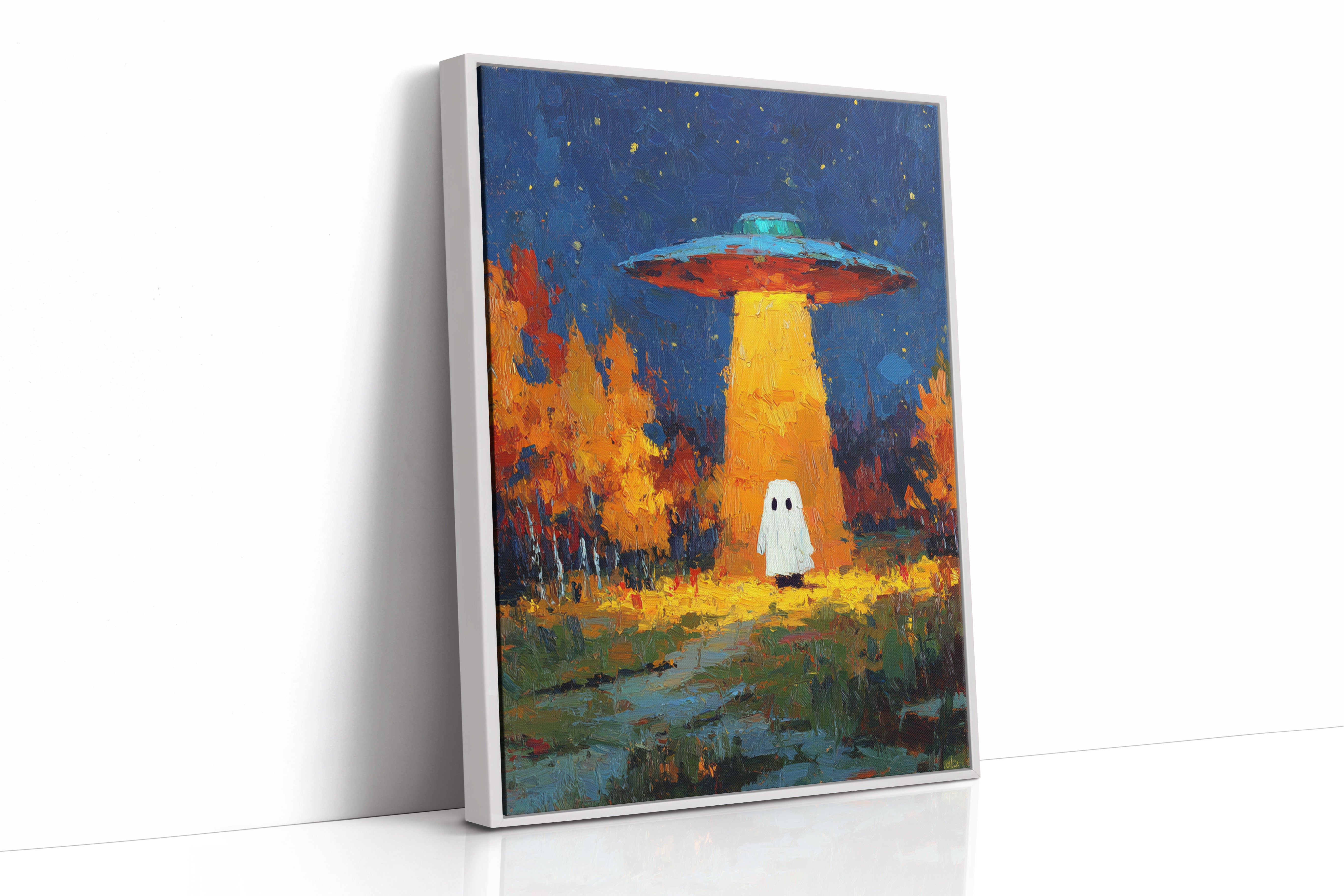 Ethereal Encounter Under Alien Light
