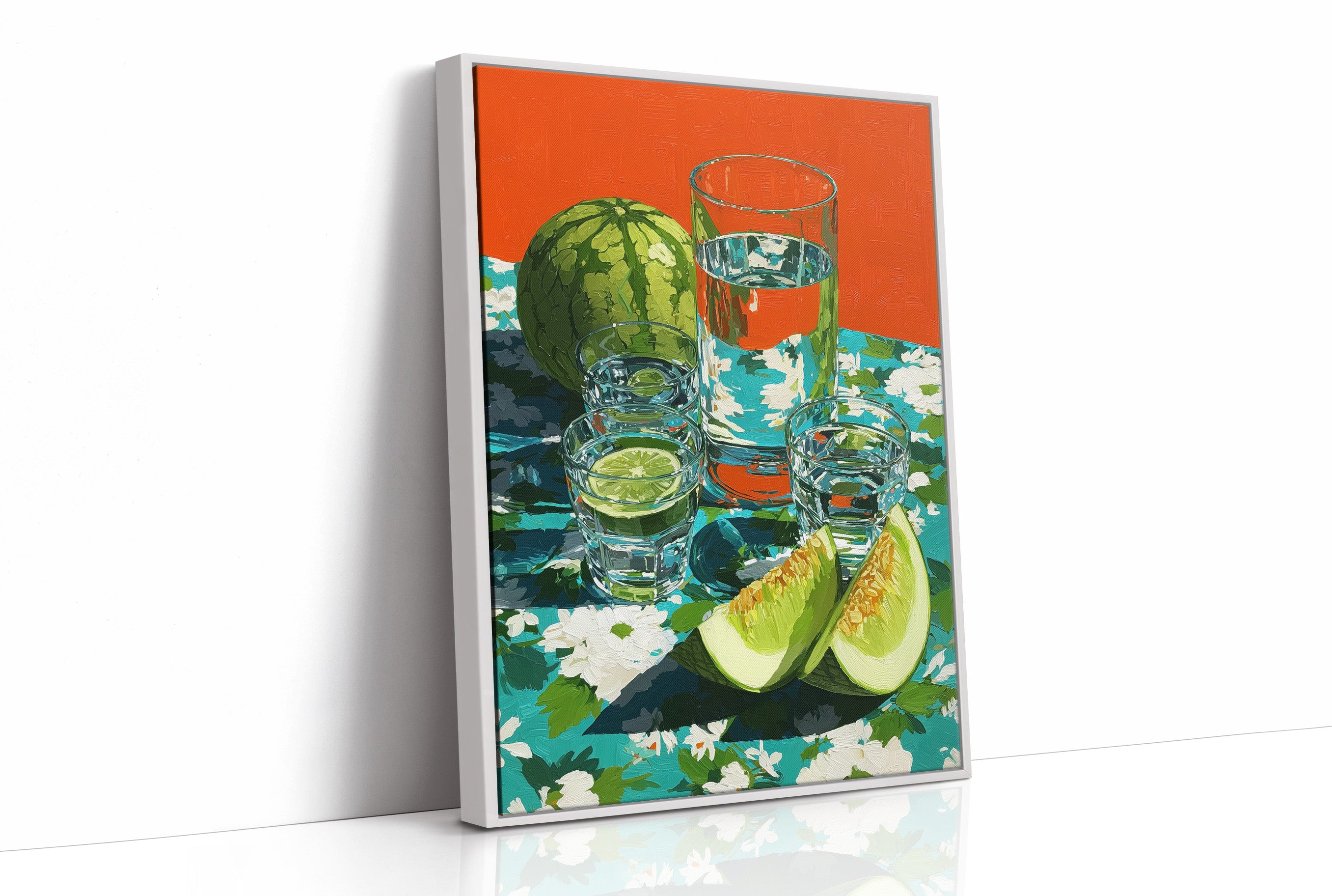 Melon Wedges and Ice Water