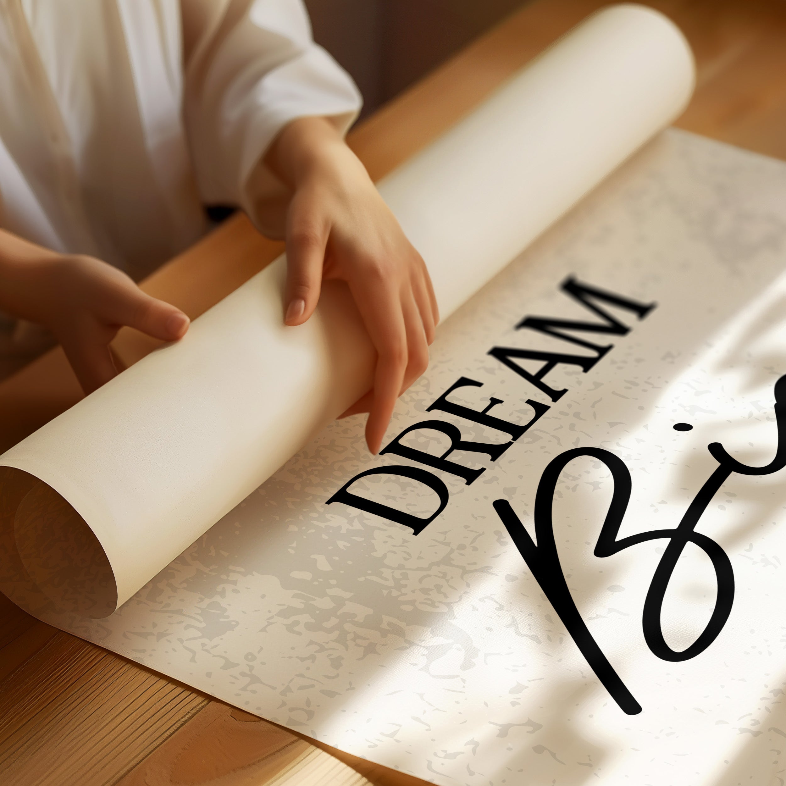 Dream Big Inspirational Typography Quote Print