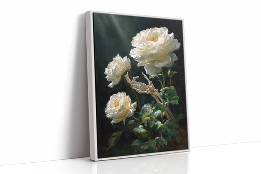Petals Embrace the Silent Bone
