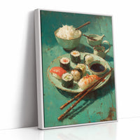 Sushi in Teal Shadow