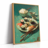 Sushi in Teal Shadow