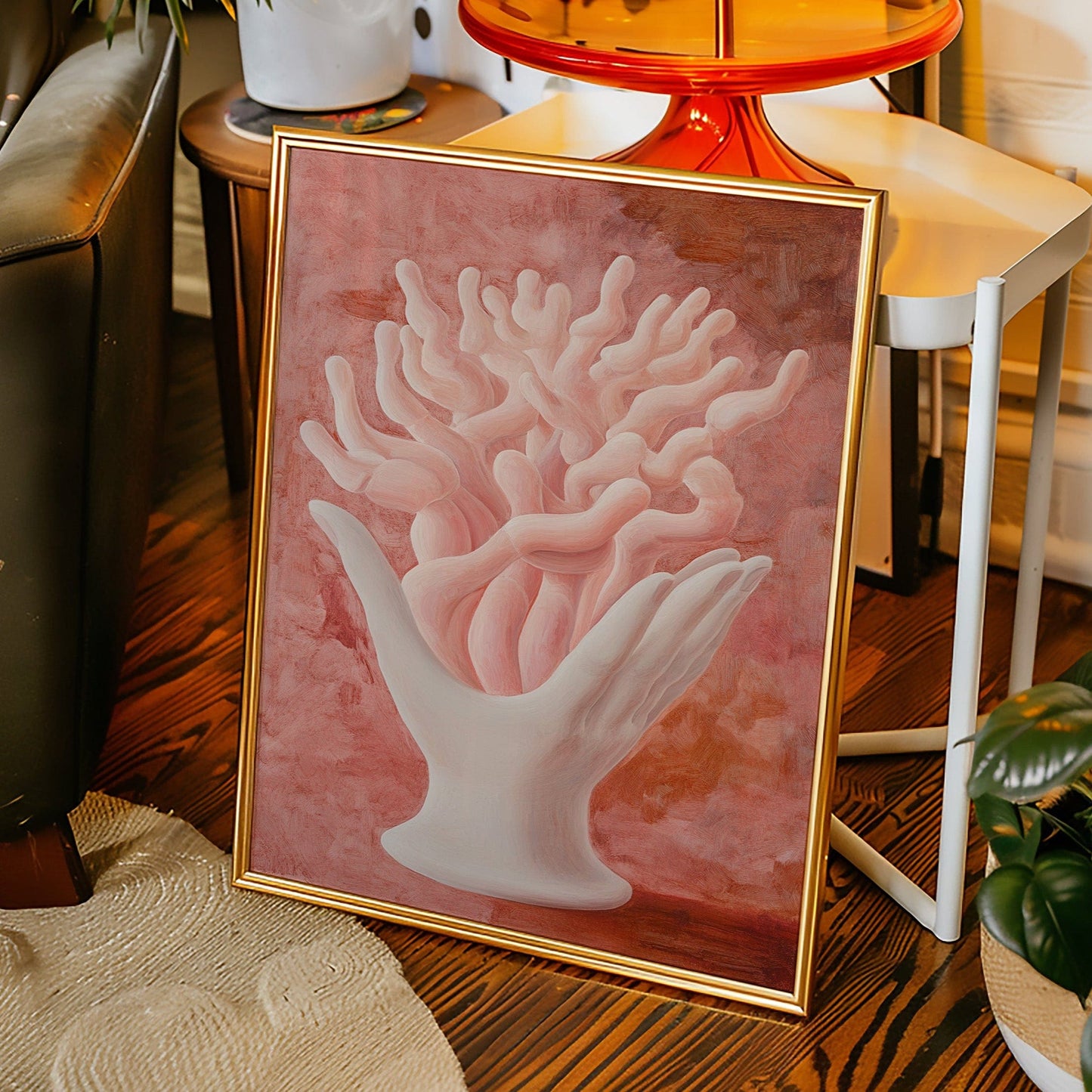 Coral Dreams In Porcelain Light