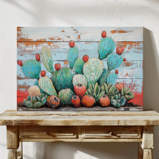 Desert Jewels On Weathered Wood