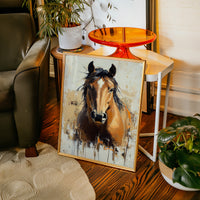 Golden Mare with Wild Mane