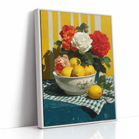 Roses Beside the Lemon Bowl