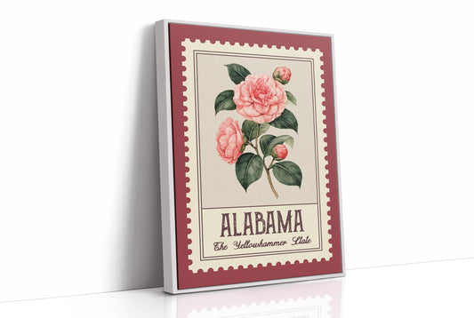 Alabama Camellia Postage Stamp