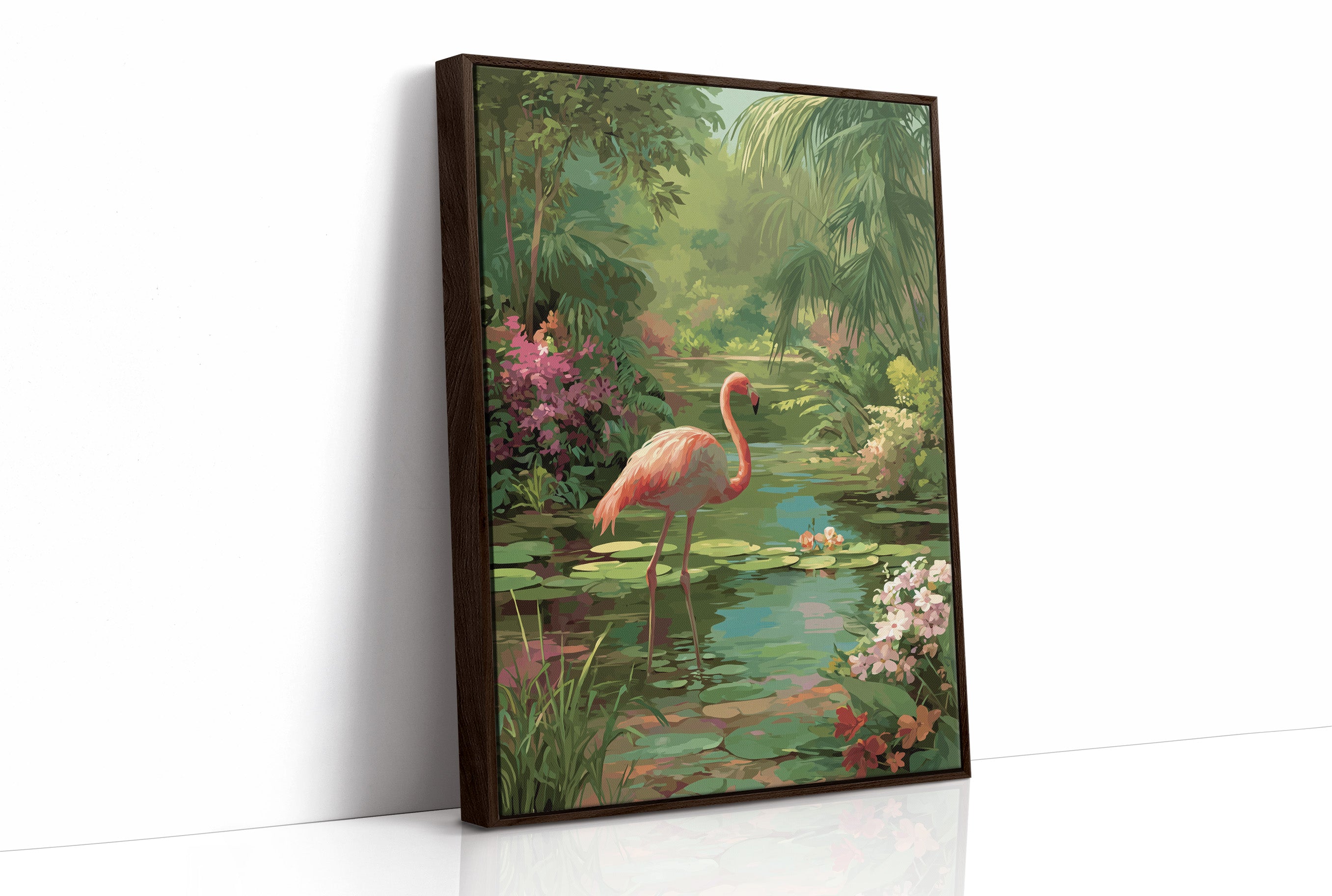 Pink Elegance In Verdant Paradise