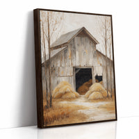 Hay Barn Stories At Sunset