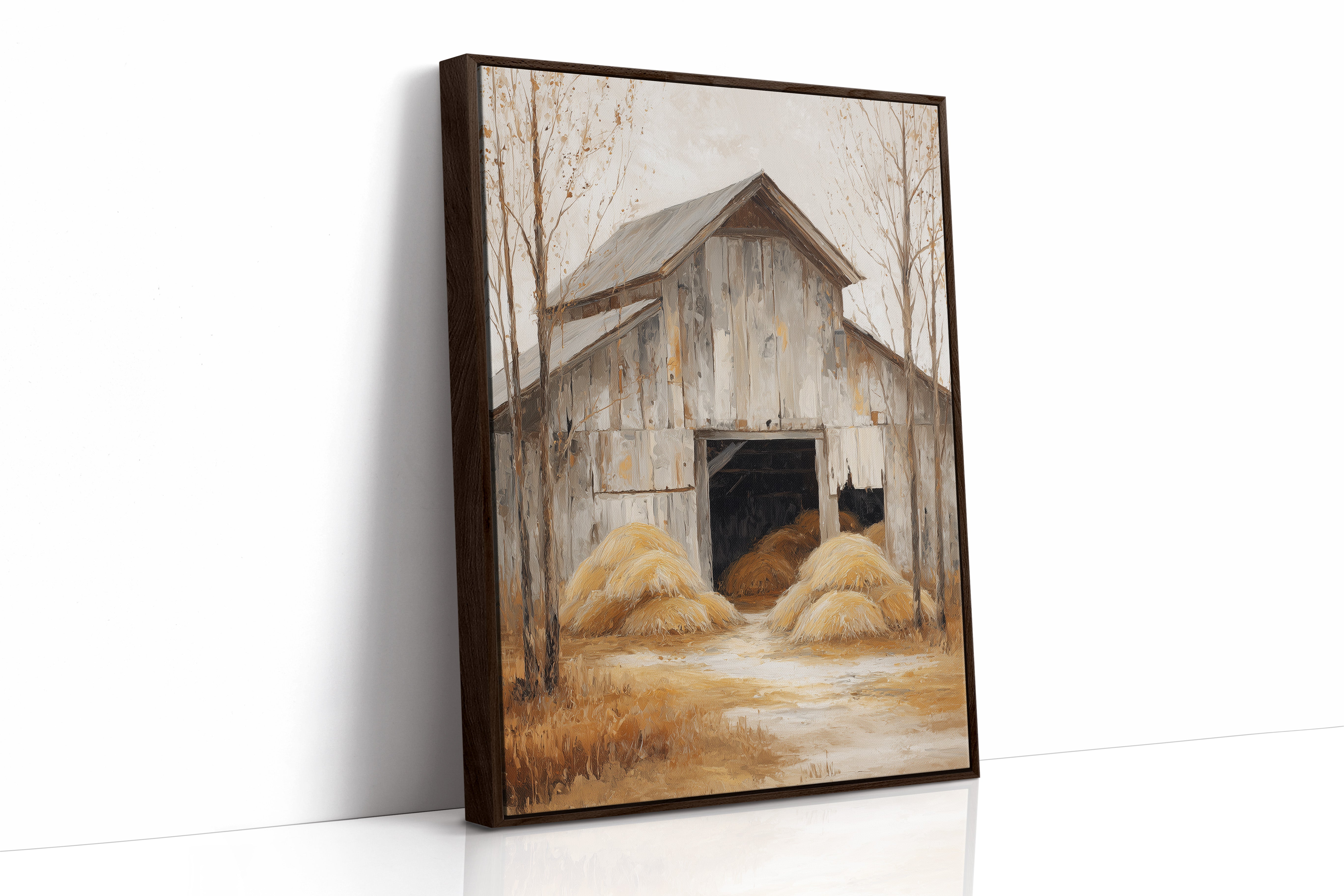 Hay Barn Stories At Sunset