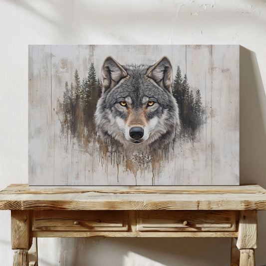 Ancient Forest Holds Wolf's Gaze