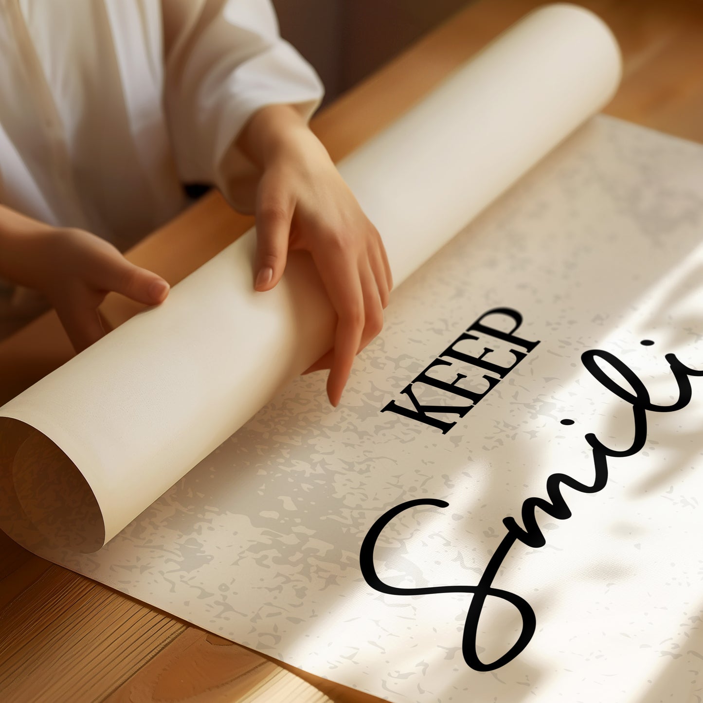 Keep Smiling Script Quote