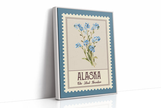 Alaska Forget-Me-Not Watercolor Stamp