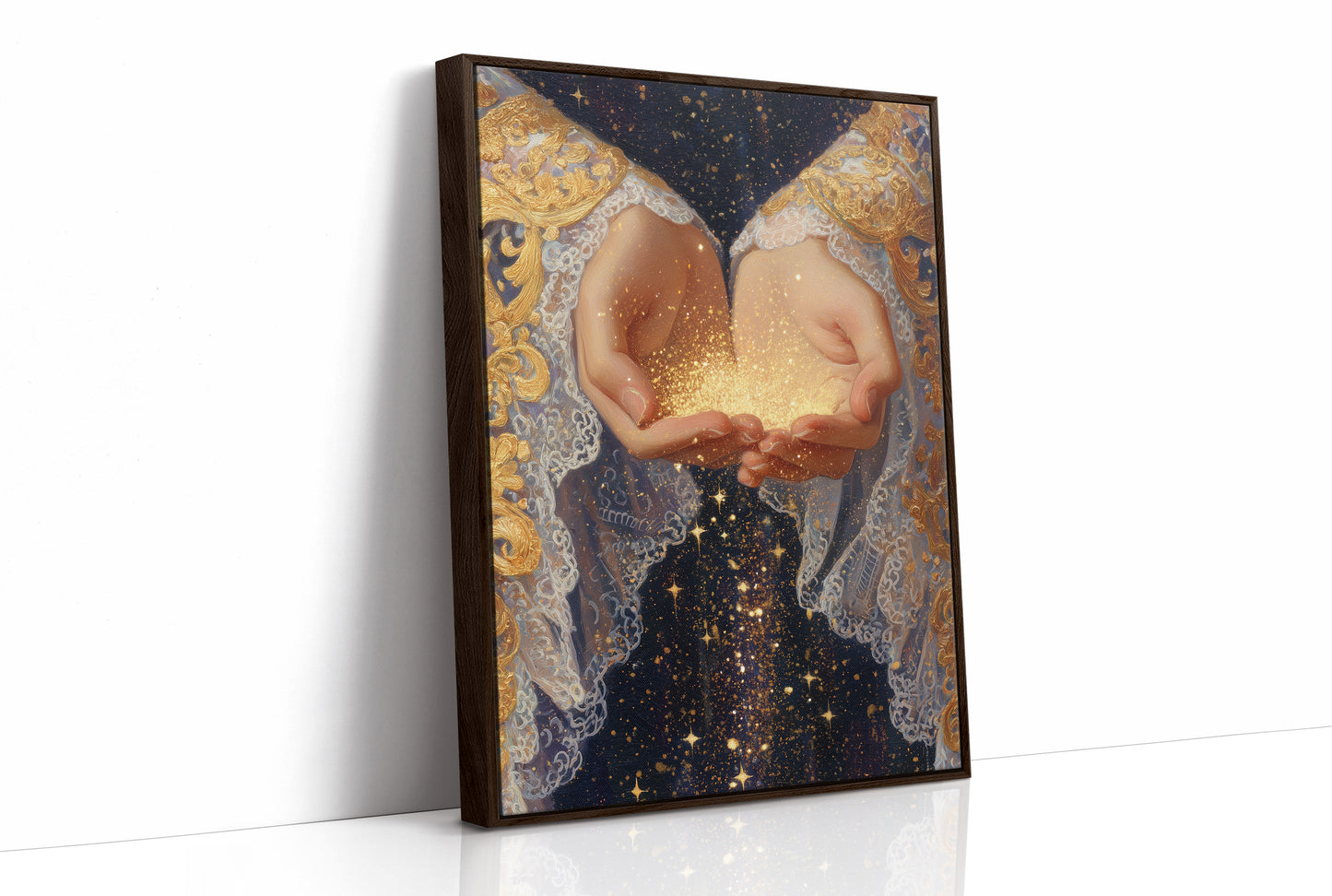 Celestial Offerings In Open Palms