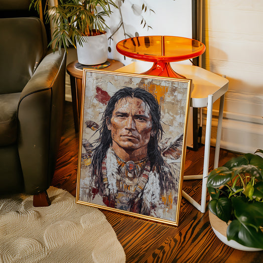 Spirit of the Plains Warrior Portrait