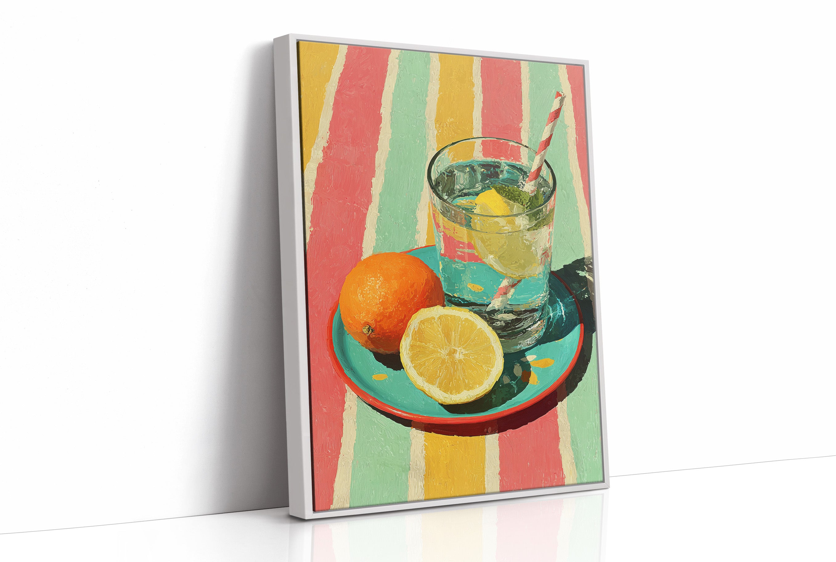 Iced Lemonade, Summer Stripes