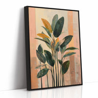 Tropical Whispers in Coral Sunset