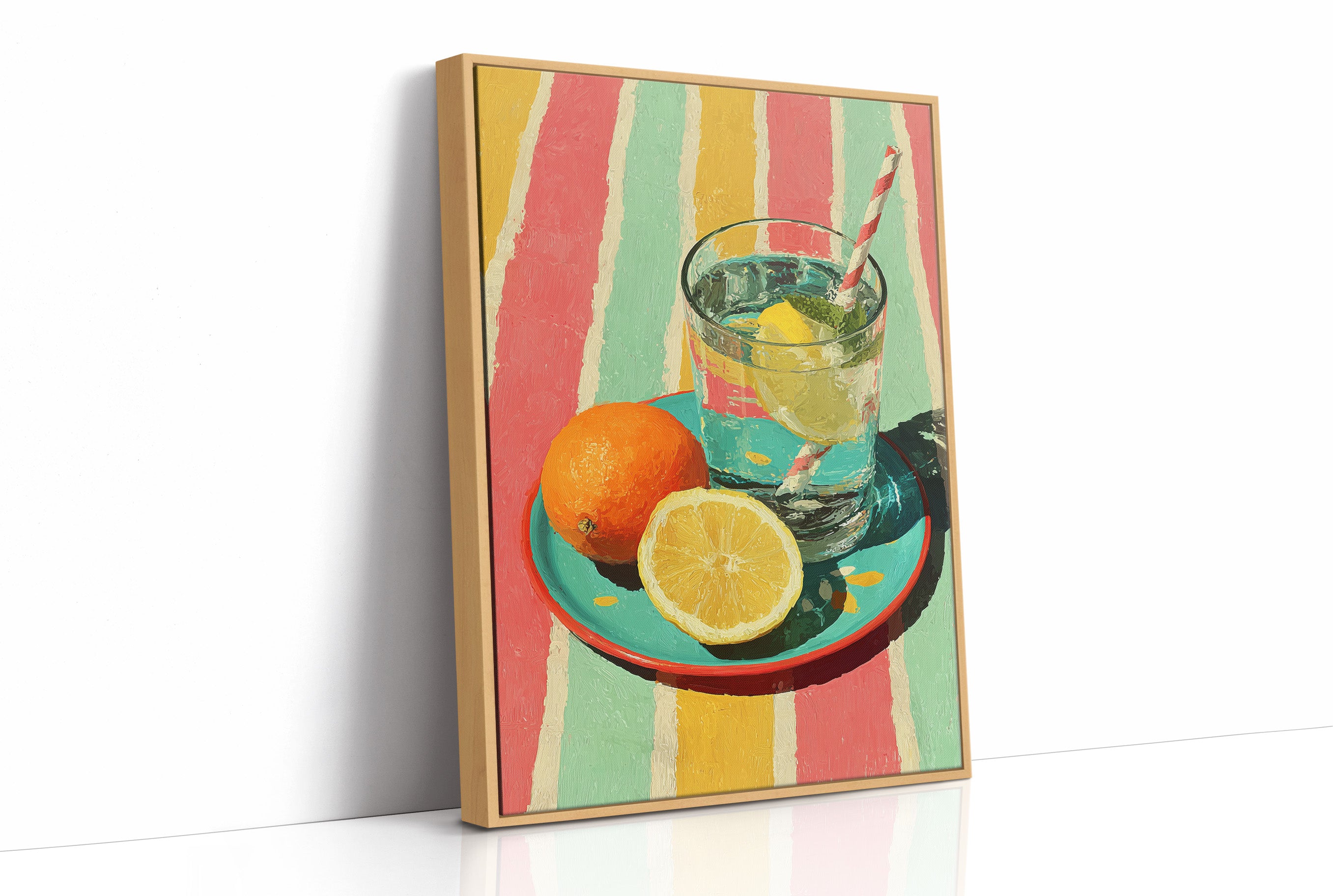 Iced Lemonade, Summer Stripes