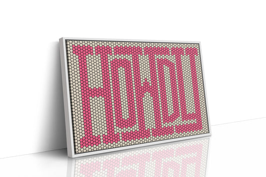 Howdy Pink Mosaic Western Greeting