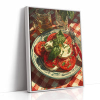 Caprese on Checkered Cloth
