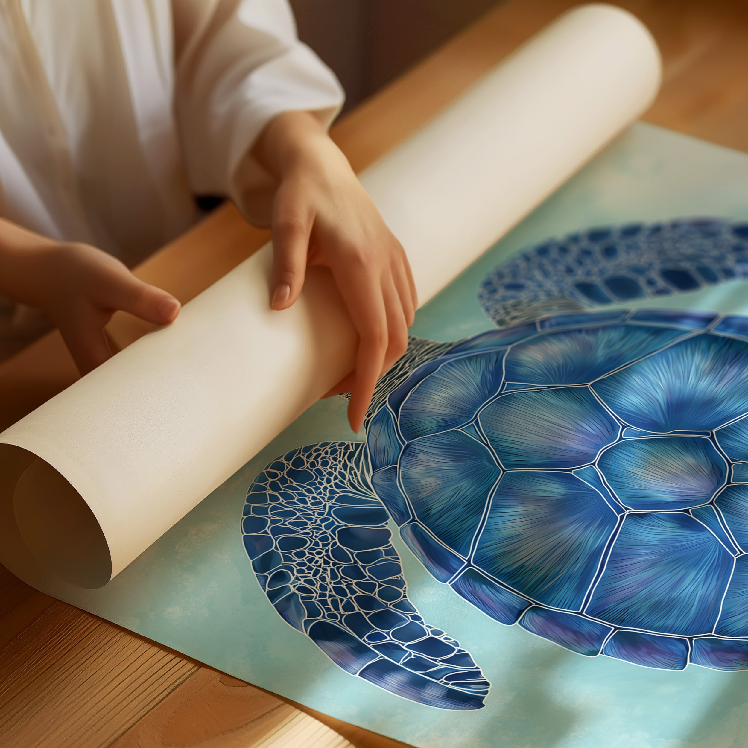 Azure Voyager In Gentle Tides