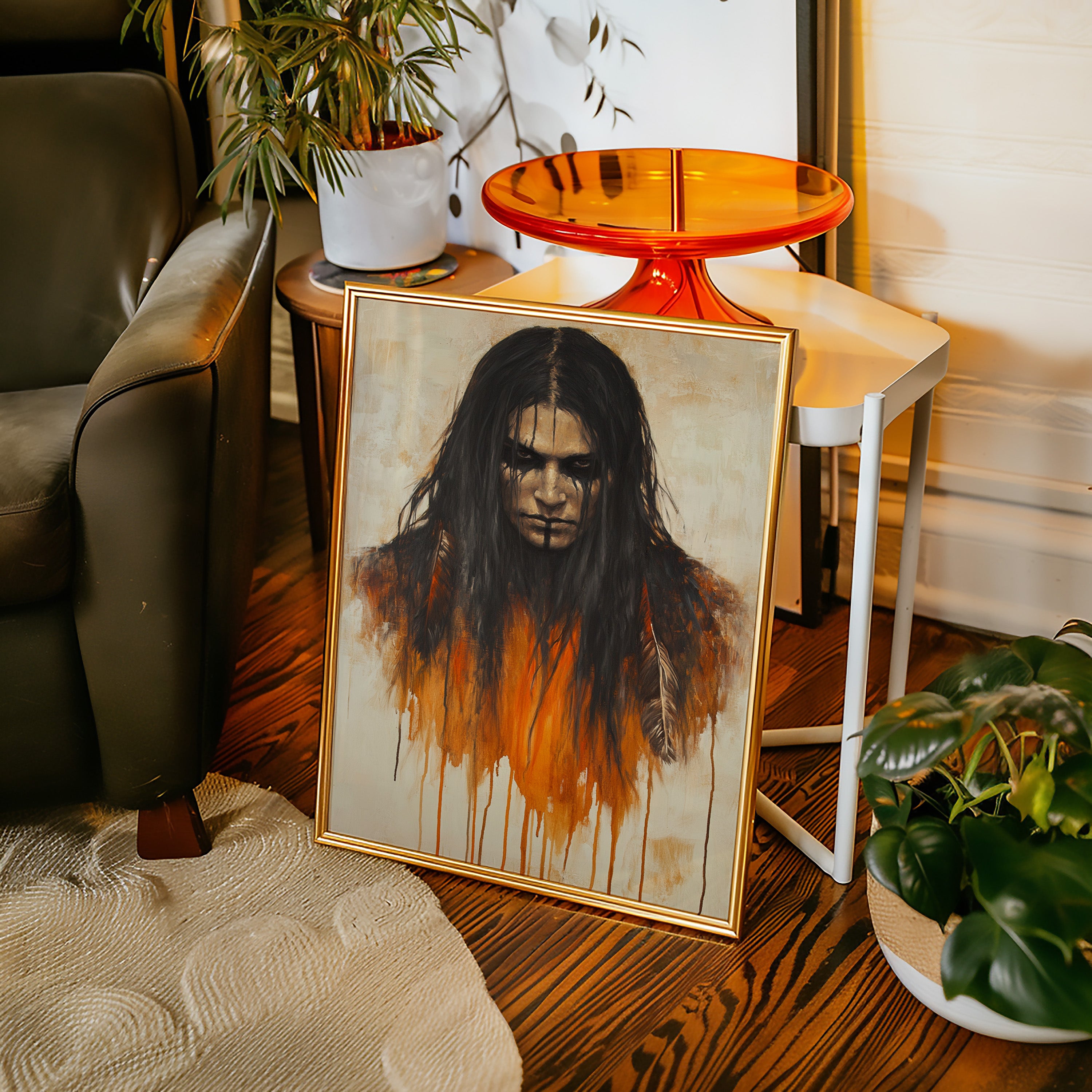 Ember Stare Warrior Portrait