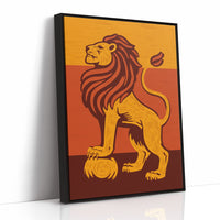 Regal Guardian in Amber Sunset