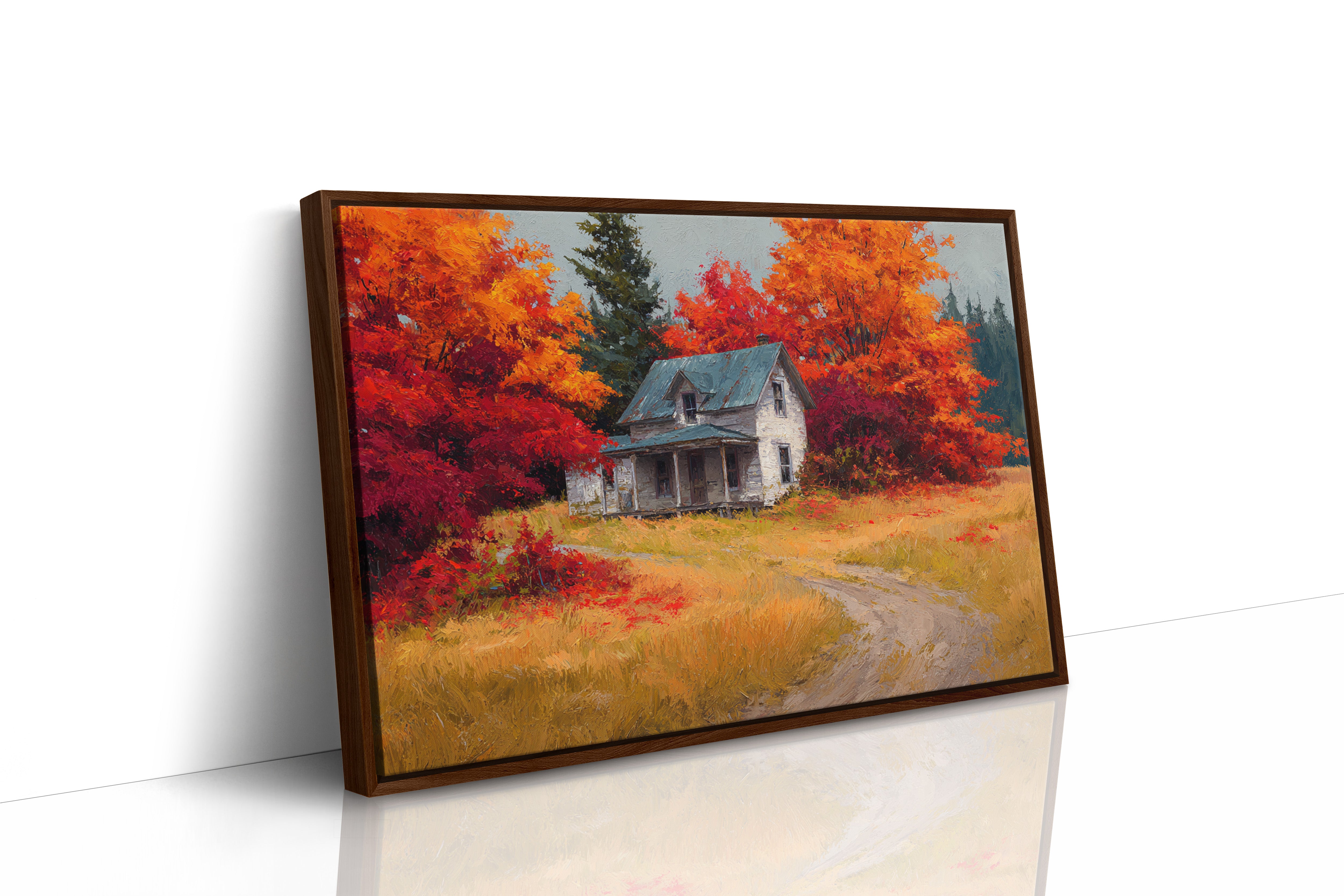 Harvest Home Beneath Fiery Canopy
