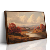 Autumn's Embrace Over Still Waters