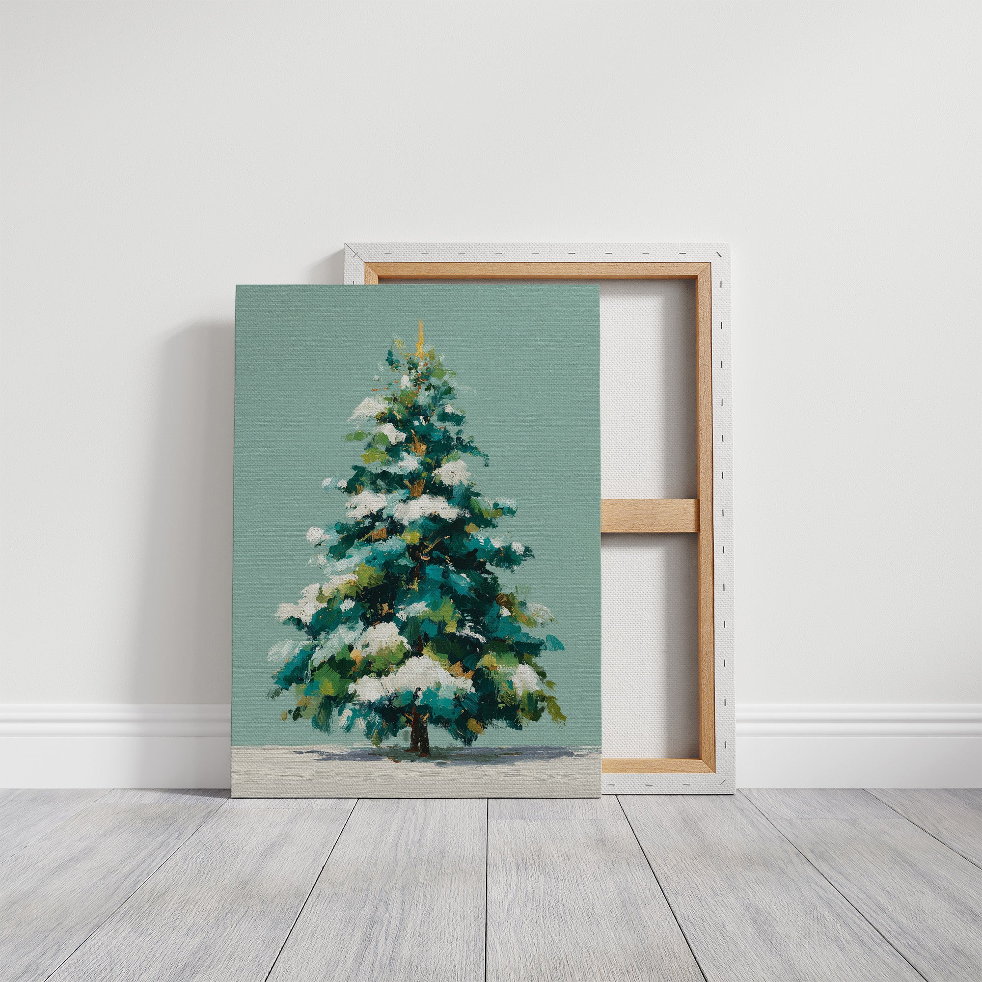 Evergreen in Winter Light