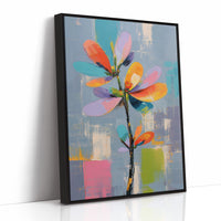 Chromatic Bloom Against Azure Canvas