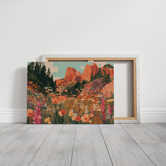Mountain Poppies Dance At Sunrise