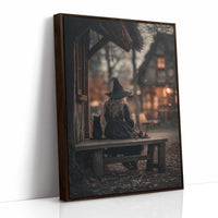 Twilight Cottage And Feline Companion