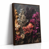 Velvet Blooms Against Midnight Walls