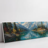 Alpine Lake Beneath Autumn Peaks
