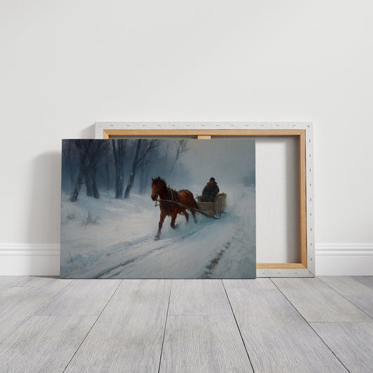 Winter's Tale Through Birch And Snow