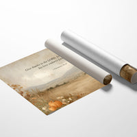 Scripture Rests Among Autumn Fields