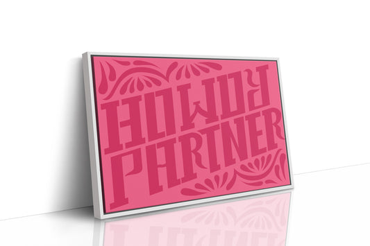 Howdy Partner in Playful Pink Western Style