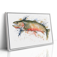 Trout, Watercolor Splash