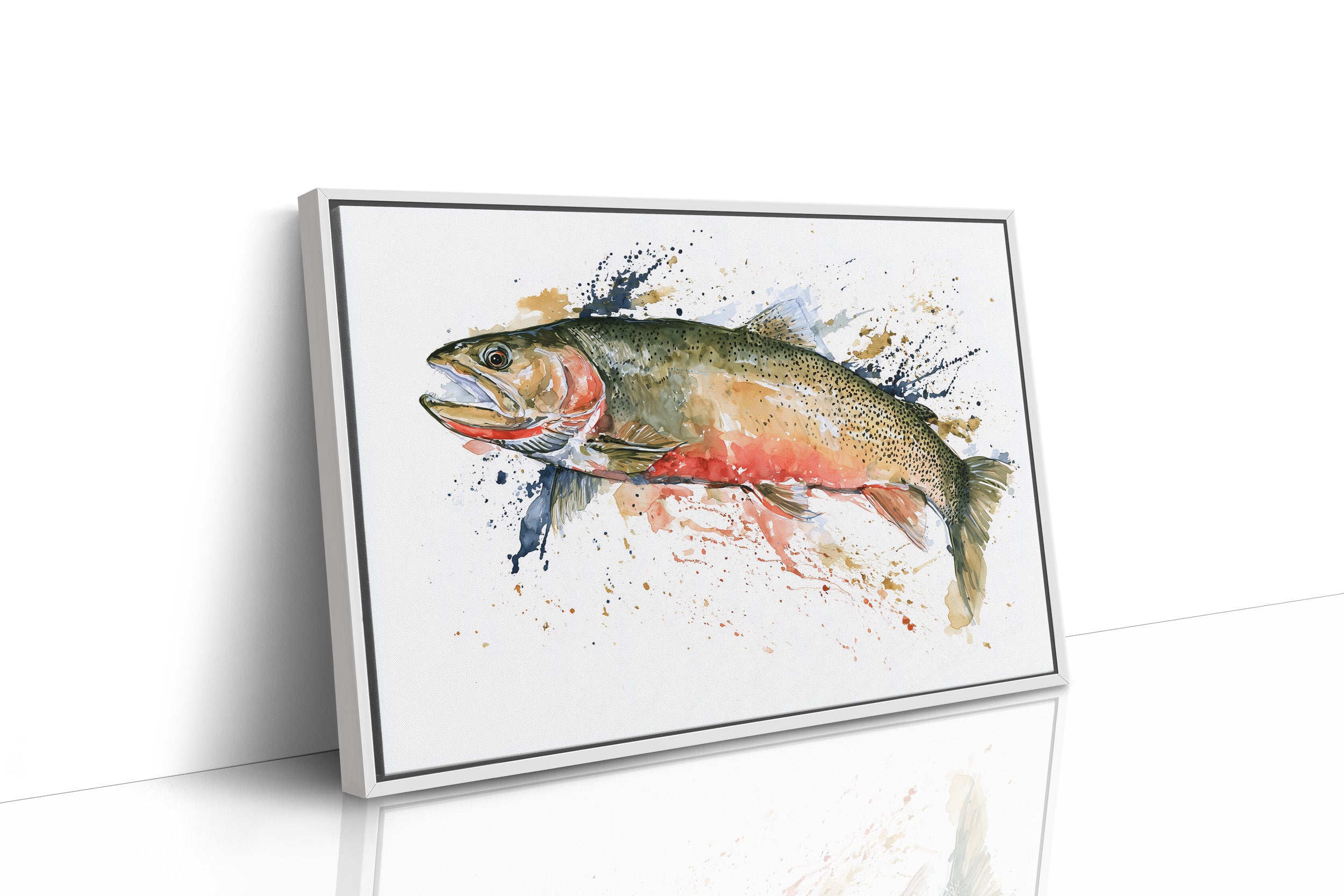 Trout, Watercolor Splash
