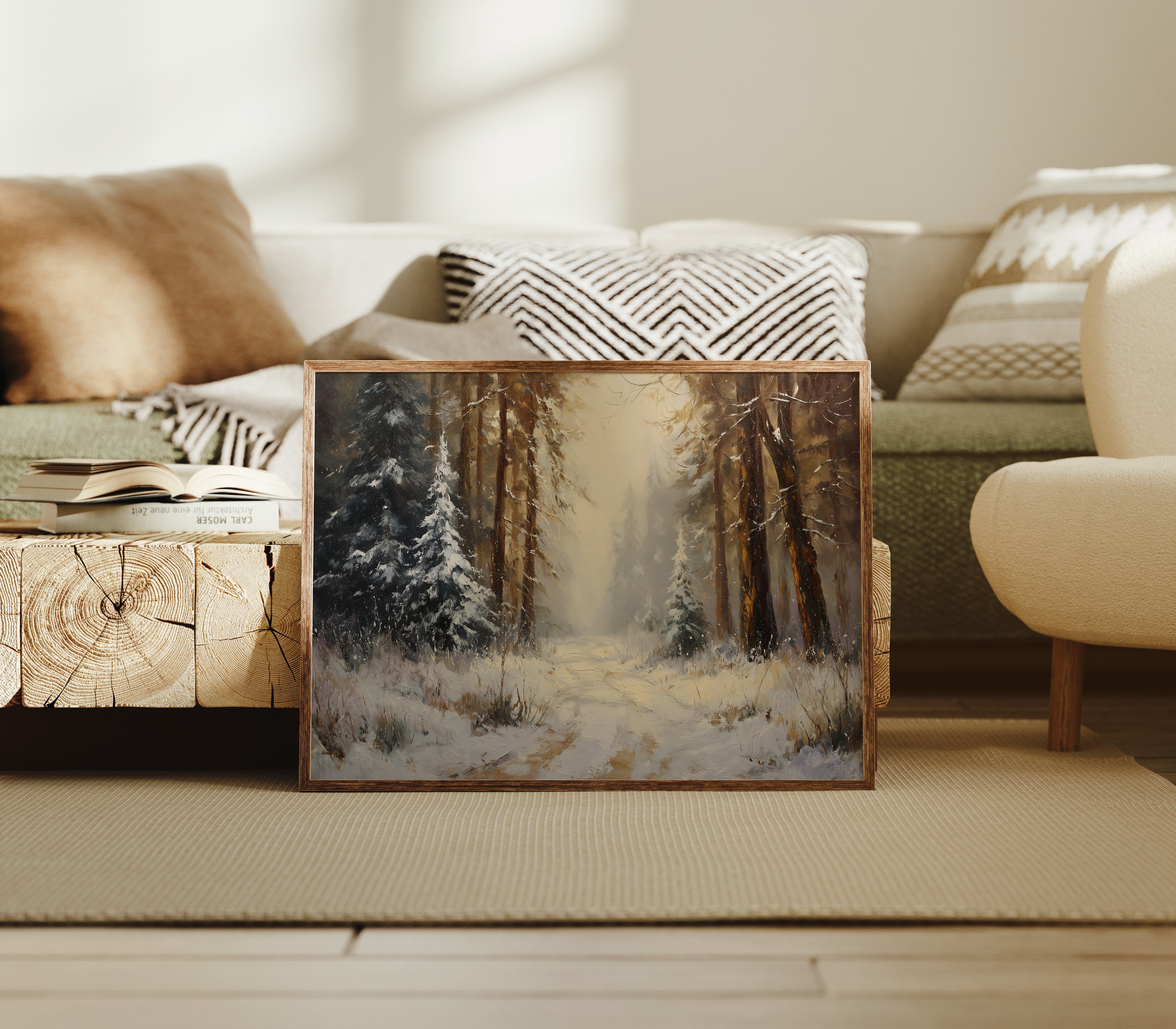 Winter Pines Hold Golden Memories