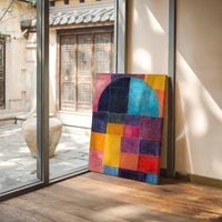 Colors Dance Through City Windows