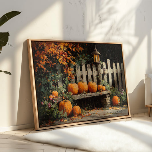 Harvest Glow Beneath Autumn Leaves